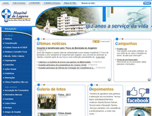 Tablet Screenshot of hospitallaguna.com.br
